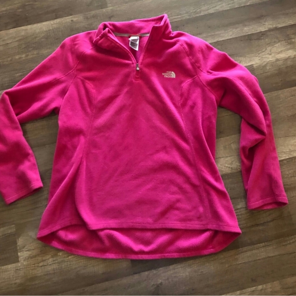 Pink North Face fleece/sweatshirt